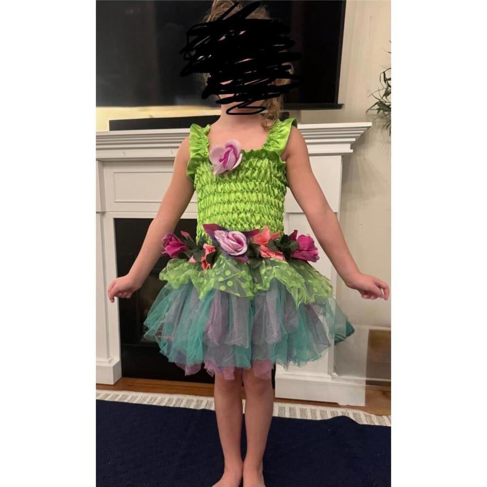Garden fairy dress, size 5-6